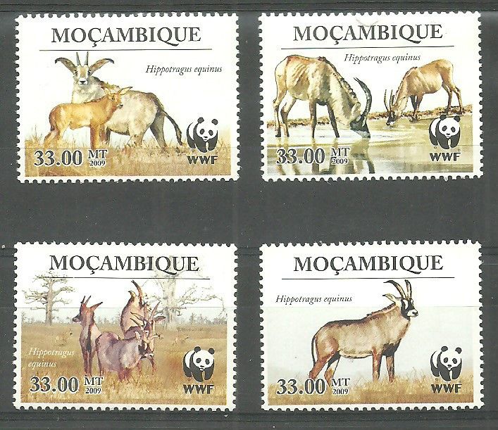 Znaczek Mozambik 2010 Mi 3658-3661 Czyste **