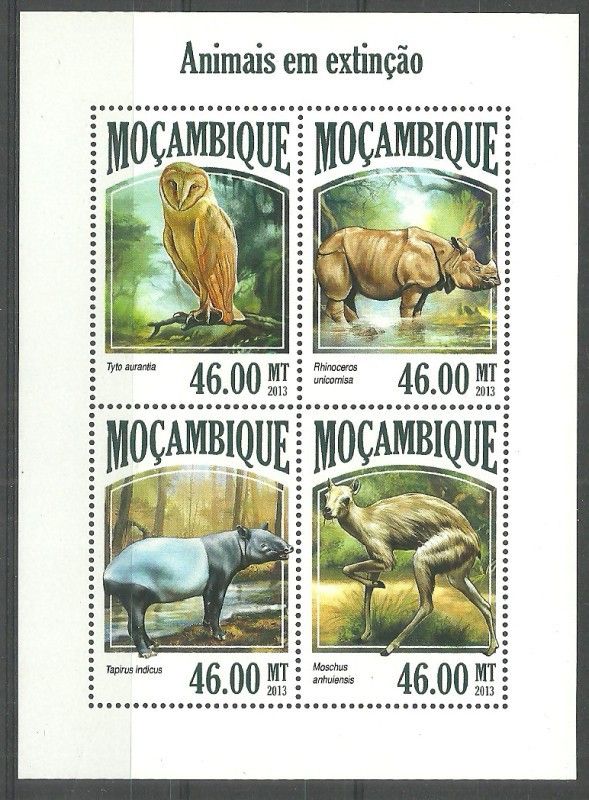 Znaczek Mozambik 2013 Mi ark 6966-6969 Czyste **