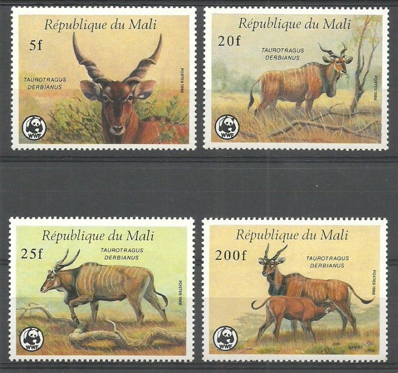 Znaczek Mali 1986 Mi 1078-1081 Czyste **