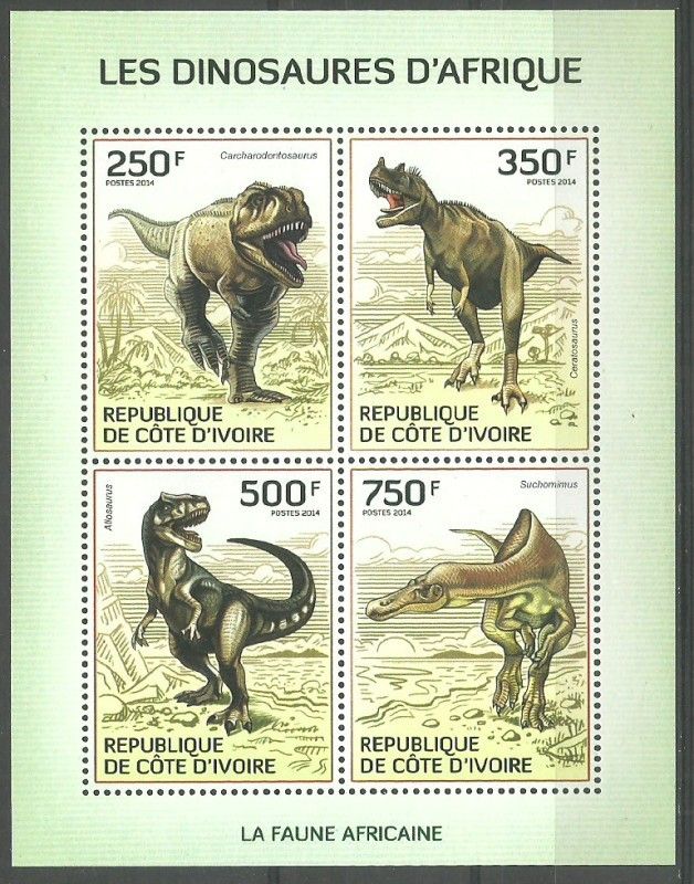 Znaczek Wybrzeże Kości Słoniowej 2014 Mi ark 1519-1522 Czyste **