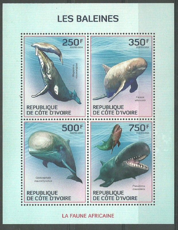 Znaczek Wybrzeże Kości Słoniowej 2014 Mi ark 1579-1582 Czyste **
