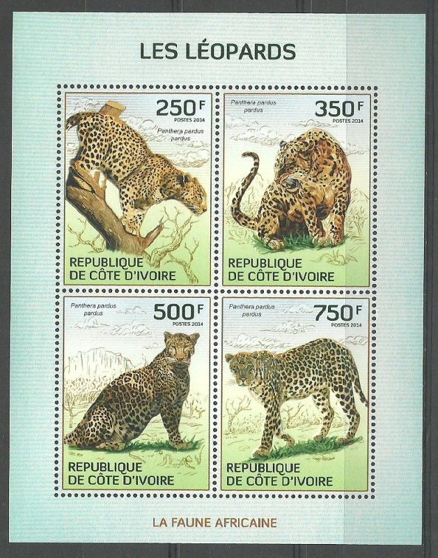 Znaczek Wybrzeże Kości Słoniowej 2014 Mi ark 1594-1597 Czyste **