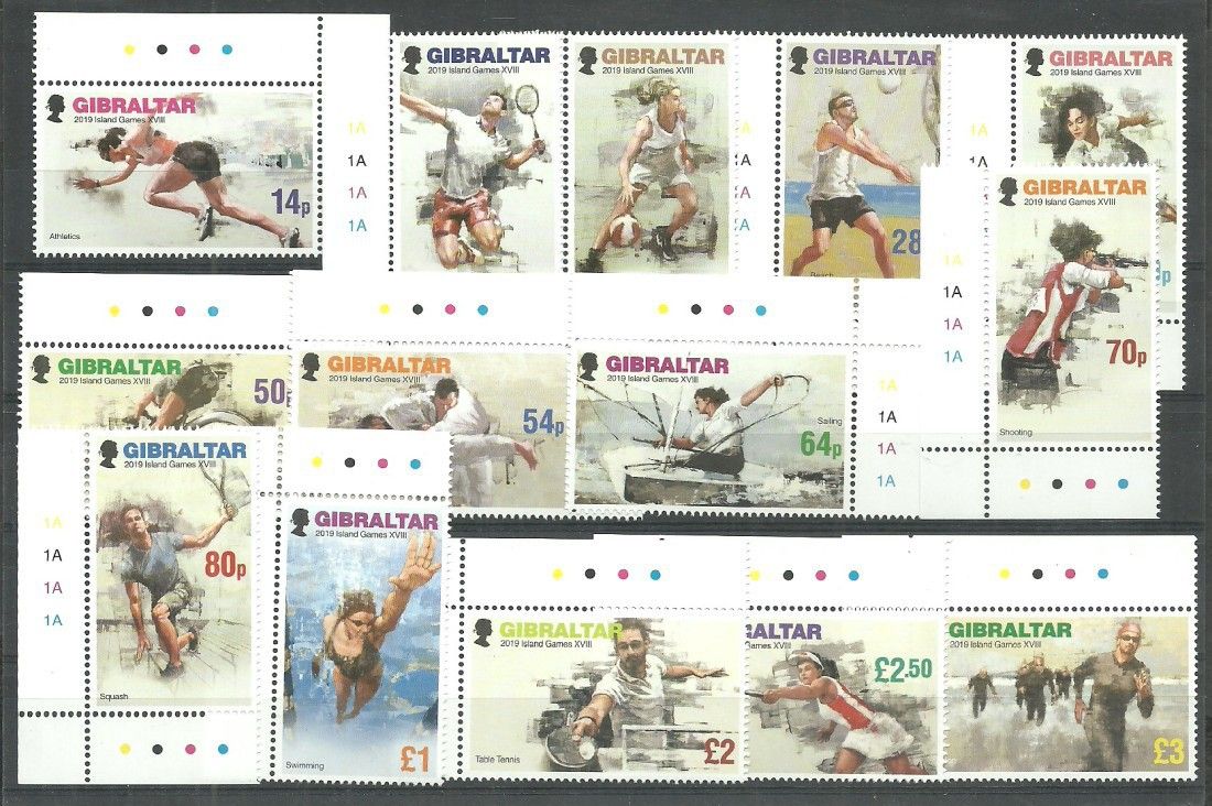 Znaczek Gibraltar 2019 Mi 1909-1922 Czyste **