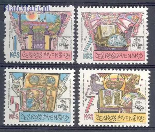 Znaczek Czechosłowacja 1988 Mi 2957-2960 Czyste **