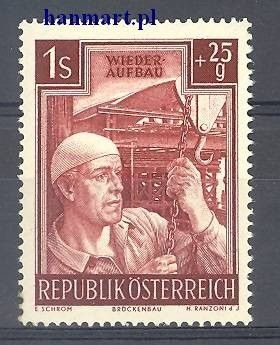 Znaczek Austria 1951 Mi 962 Czyste **