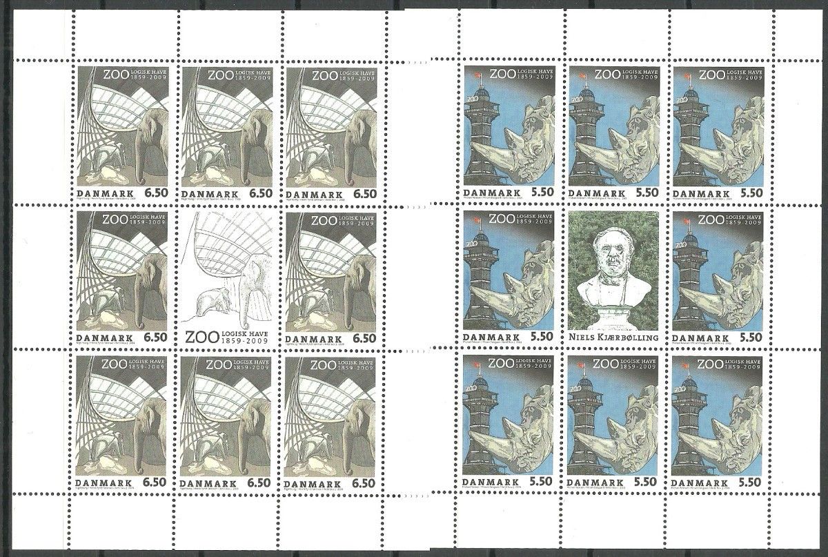 Znaczek Dania 2009 Mi ark 1530-1531 Czyste **