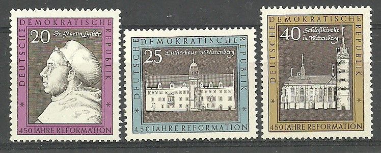 Znaczek NRD / DDR 1967 Mi 1317-1319 Czyste **