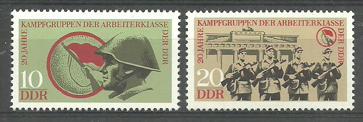 Znaczek NRD / DDR 1973 Mi 1874-1875 Czyste **