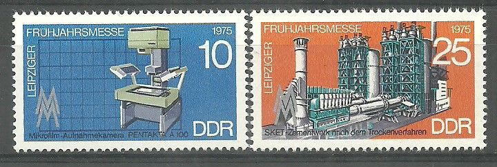Znaczek NRD / DDR 1975 Mi 2023-2024 Czyste **