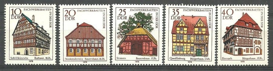 Znaczek NRD / DDR 1978 Mi 2294-2298 Czyste **