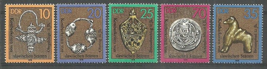 Znaczek NRD / DDR 1978 Mi 2303-2307 Czyste **