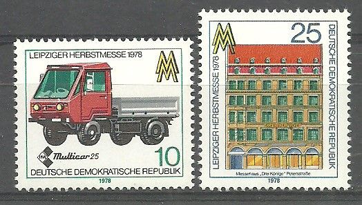 Znaczek NRD / DDR 1978 Mi 2353-2354 Czyste **
