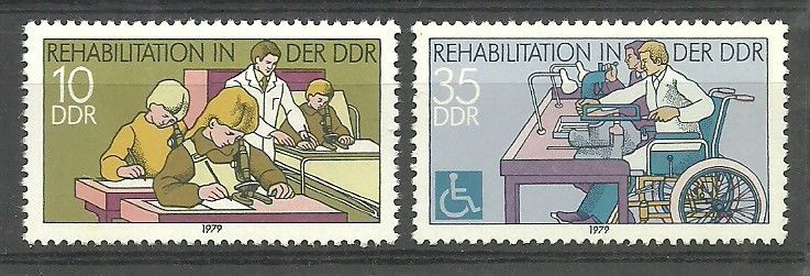 Znaczek NRD / DDR 1979 Mi 2431-2432 Czyste **