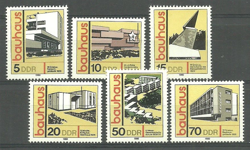 Znaczek NRD / DDR 1980 Mi 2508-2513 Czyste **