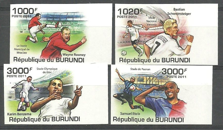 Znaczek Burundi 2011 Mi 2138-2141B Czyste **