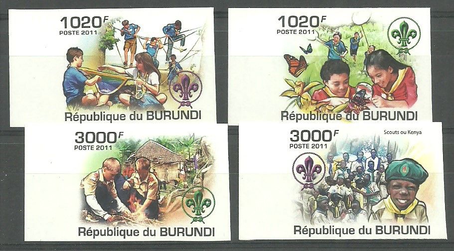 Znaczek Burundi 2011 Mi 2202-2205B Czyste **