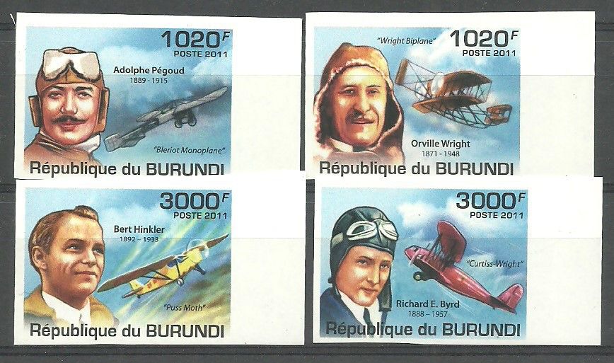 Znaczek Burundi 2011 Mi 2210-2213B Czyste **