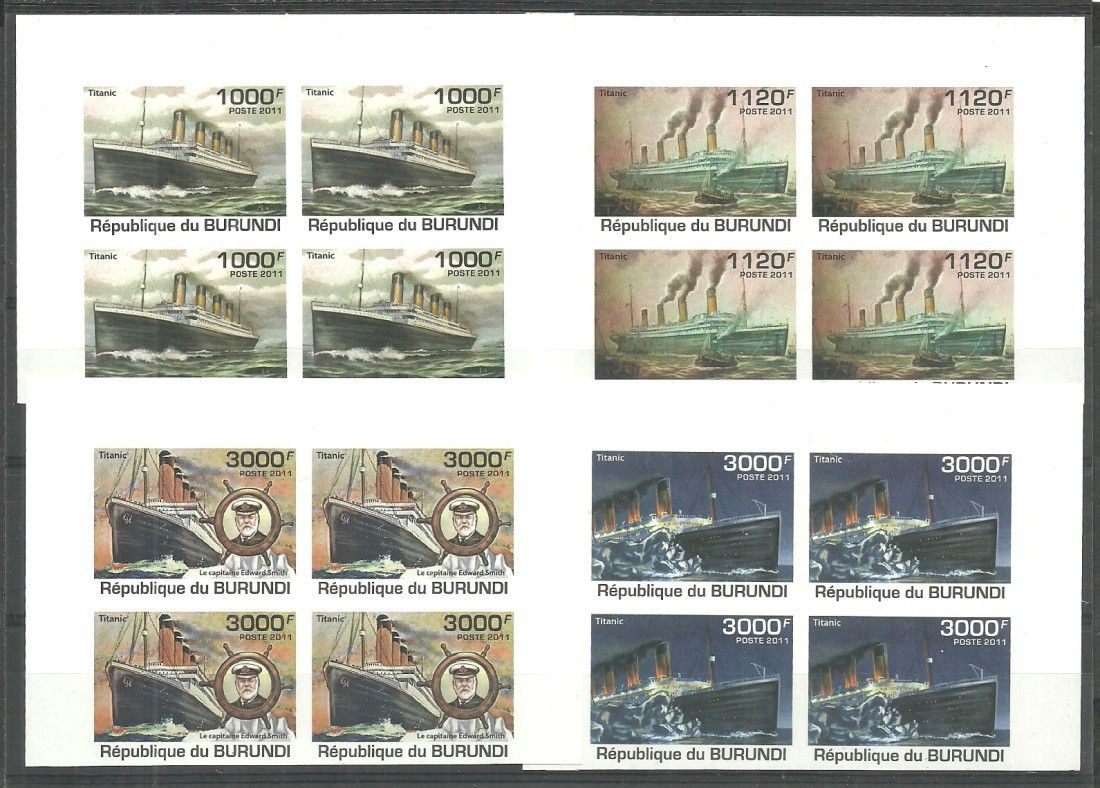 Znaczek Burundi 2011 Mi 2170-2173B Czyste **