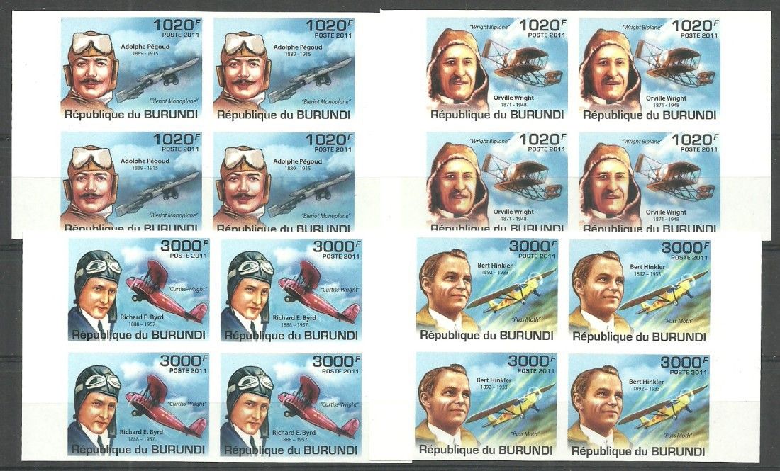 Znaczek Burundi 2011 Mi 2210-2213B Czyste **
