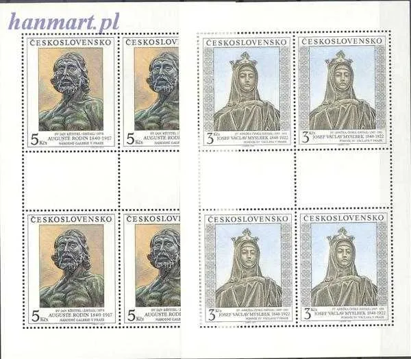 Znaczek Czechosłowacja 1990 Mi 3069-3072 Czyste **