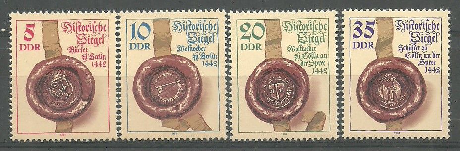 Znaczek NRD / DDR 1984 Mi 2884-2887 Czyste **