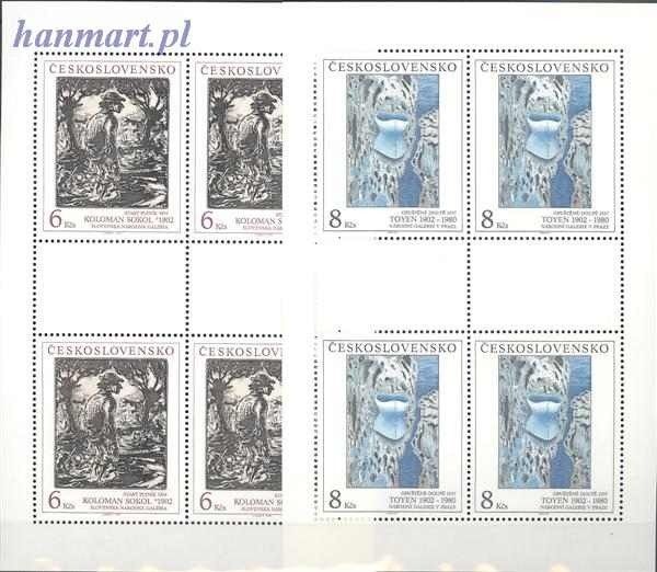 Znaczek Czechosłowacja 1992 Mi 3133-3135 Czyste **