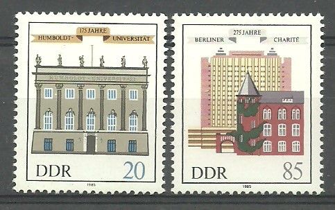 Znaczek NRD / DDR 1985 Mi 2980-2981 Czyste **