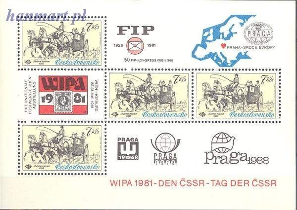 Znaczek Czechosłowacja 1981 Mi bl 44 Czyste **