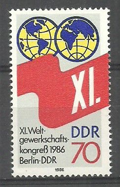 Znaczek NRD / DDR 1986 Mi 3049 Czyste **