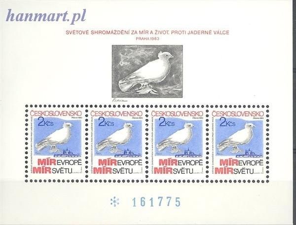 Znaczek Czechosłowacja 1983 Mi bl 54 Czyste **