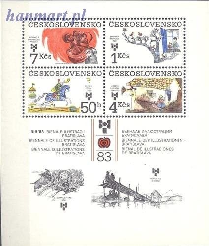 Znaczek Czechosłowacja 1983 Mi bl 55 Czyste **