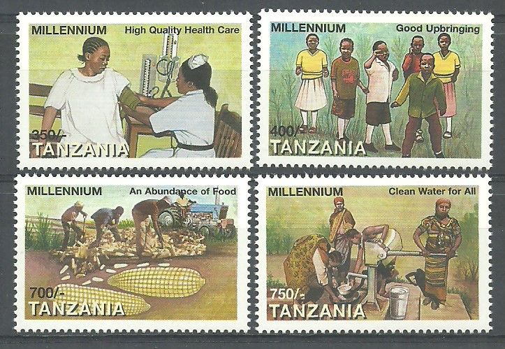 Znaczek Tanzania 1999 Mi 3413-3416 Czyste **