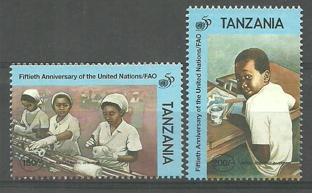 Znaczek Tanzania 1995 Mi 2222-2223 Czyste **