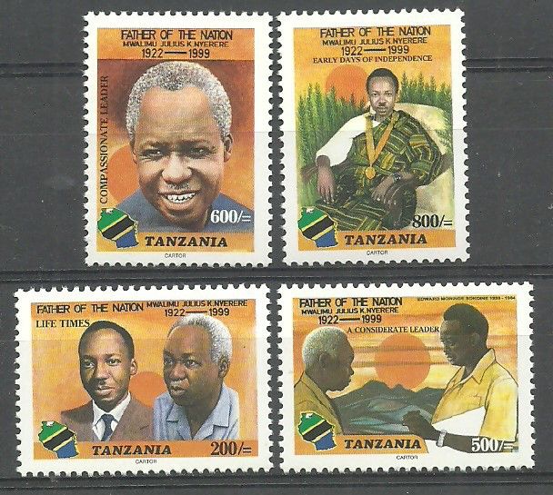 Znaczek Tanzania 2000 Mi 3935-3938 Czyste **