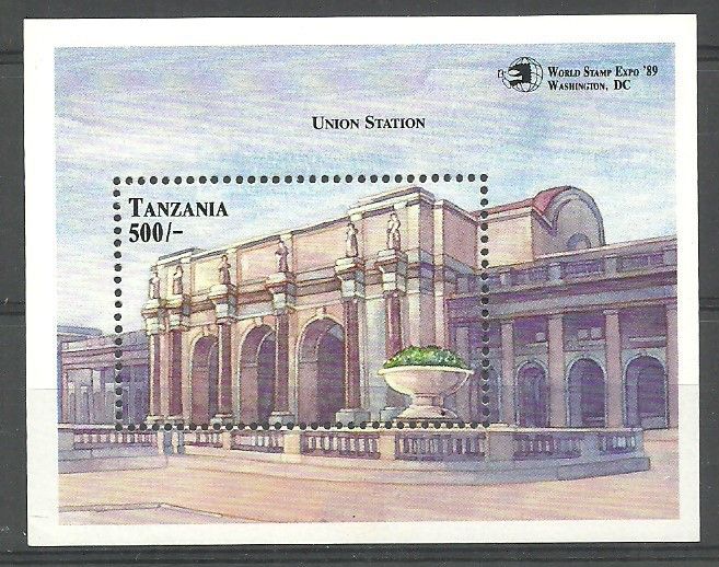 Znaczek Tanzania 1989 Mi bl 96 Czyste **