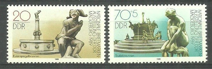 Znaczek NRD / DDR 1989 Mi 3265-3266 Czyste **