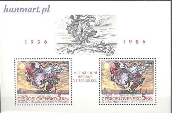 Znaczek Czechosłowacja 1986 Mi bl 68 Czyste **