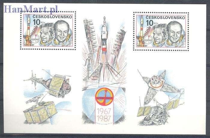 Znaczek Czechosłowacja 1987 Mi bl 69 Czyste **