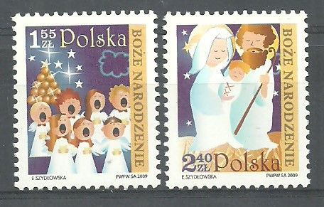 Znaczek Polska 2009 Mi 4463-4464 Fi 4313-4314 Czyste **