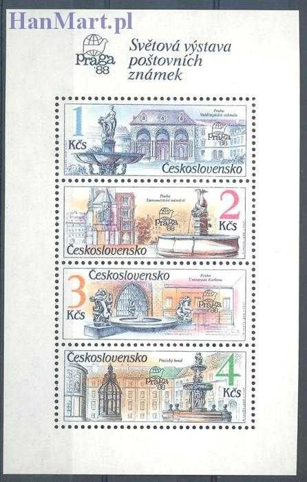 Znaczek Czechosłowacja 1988 Mi bl 81 Czyste **