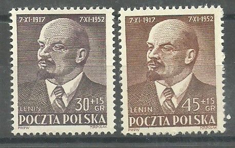 Znaczek Polska 1952 Mi 781-782 Fi 643-644 Czyste **