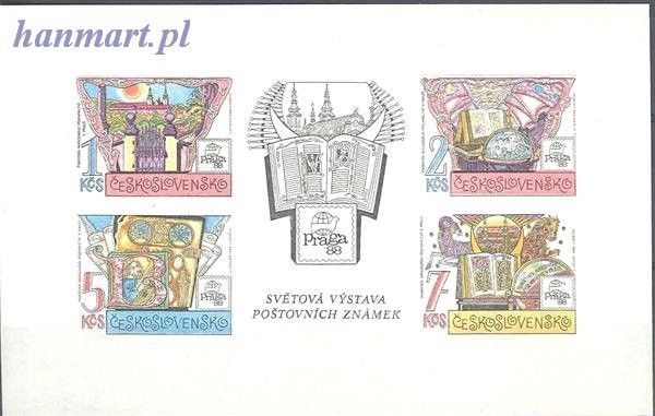 Znaczek Czechosłowacja 1988 Mi bl 80 Czyste **