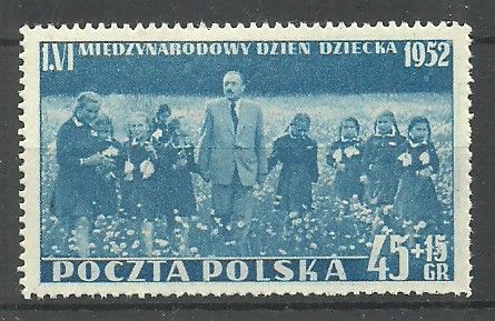 Znaczek Polska 1952 Mi 745 Fi 607 Czyste **