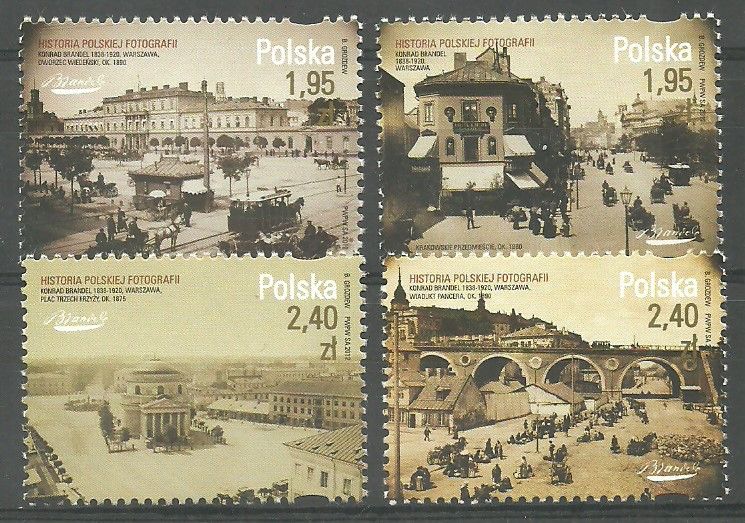 Znaczek Polska 2012 Mi 4554-4557 Fi 4404-4407 Czyste **