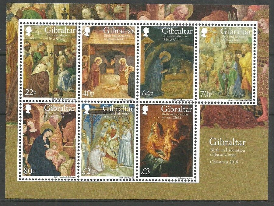 Znaczek Gibraltar 2018 Mi bl 137 Czyste **