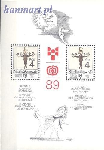 Znaczek Czechosłowacja 1989 Mi bl 94 Czyste **