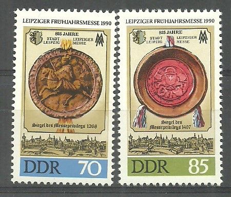 Znaczek NRD / DDR 1990 Mi 3316-3317 Czyste **
