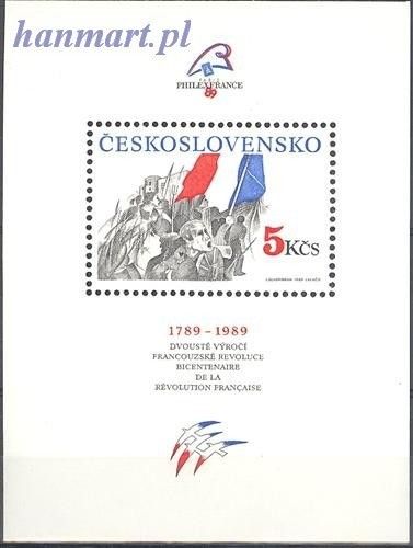 Znaczek Czechosłowacja 1989 Mi bl 93 Czyste **