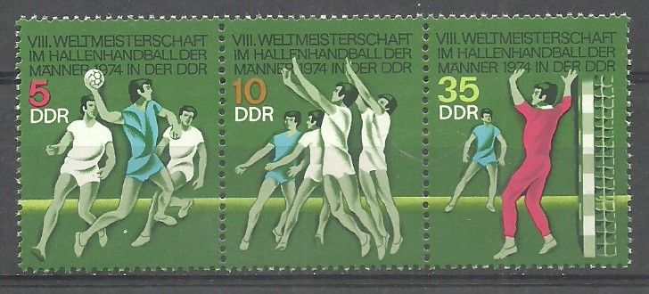 Znaczek NRD / DDR 1974 Mi 1928-1930 Czyste **