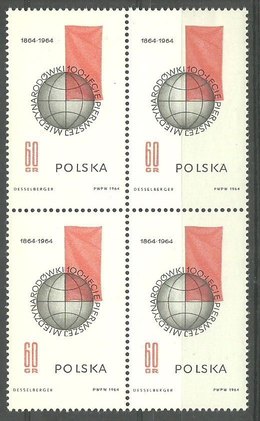 Znaczek Polska 1964 Mi 1529 Fi 1381 Czyste **